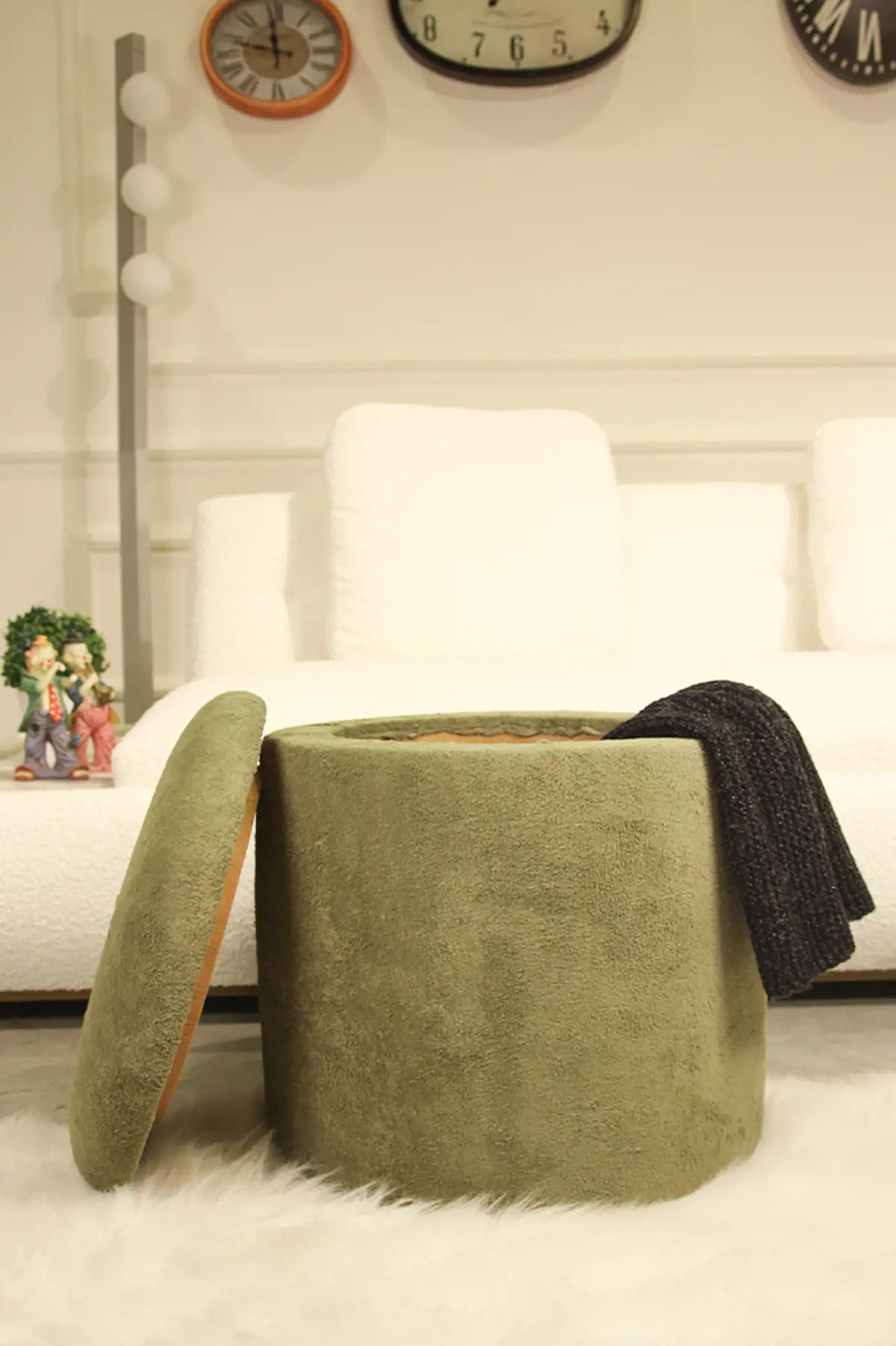 haki-puf-01 Haki Kapaklı Puf - Görsel 1